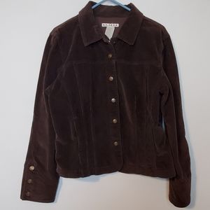 AMI Brown Corduroy Jacket in Size Large